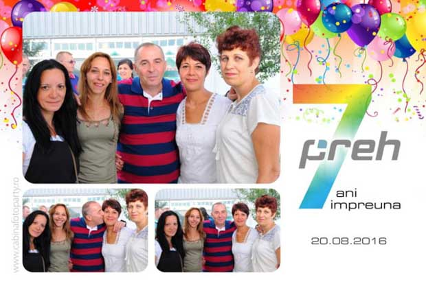 Photobooth corporate petrecere 7 ani Preh Romania